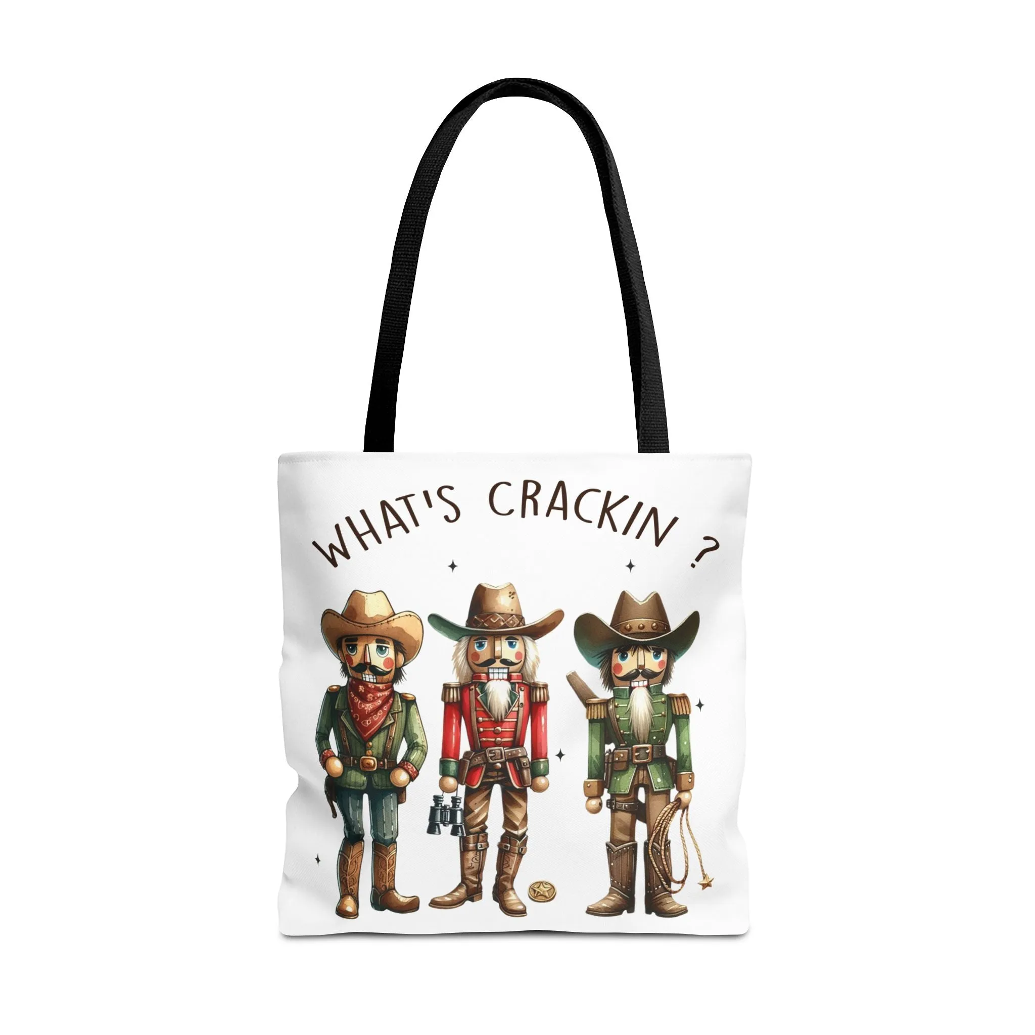 Western Themed Tote Bag - "What's Crackin?"