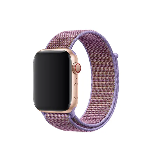 Woven Nylon Strap For Apple Watch-Red (42/44/45/49mm)