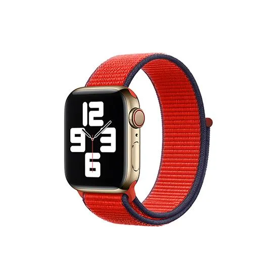 Woven Nylon Straps For Apple Watch-42/44/45/49mm New 2020 Edition(Deep Navy)