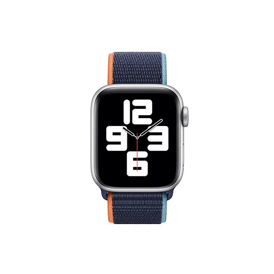 Woven Nylon Straps For Apple Watch-42/44/45/49mm New 2020 Edition(Deep Navy)