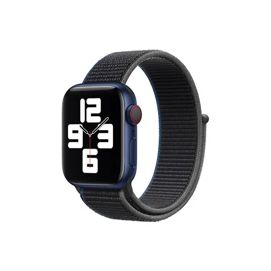 Woven Nylon Straps For Apple Watch-42/44/45/49mm New 2020 Edition(Deep Navy)